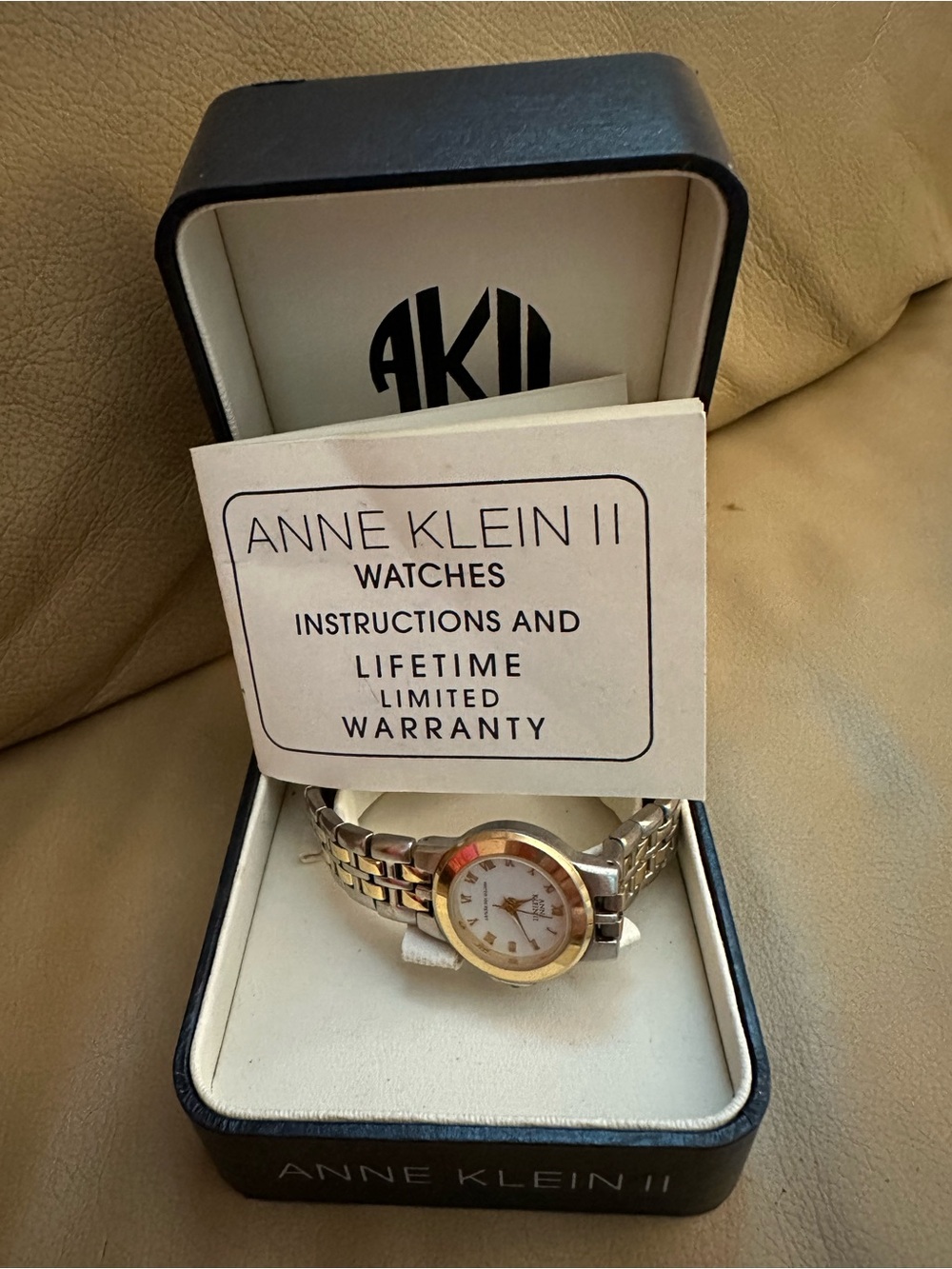 Vintage Anne Klein watch two toned